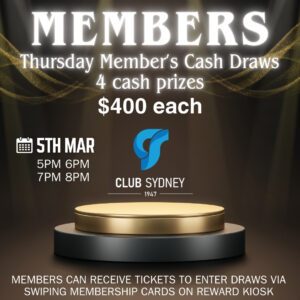 Mar 2026 Member’s Cash Draw