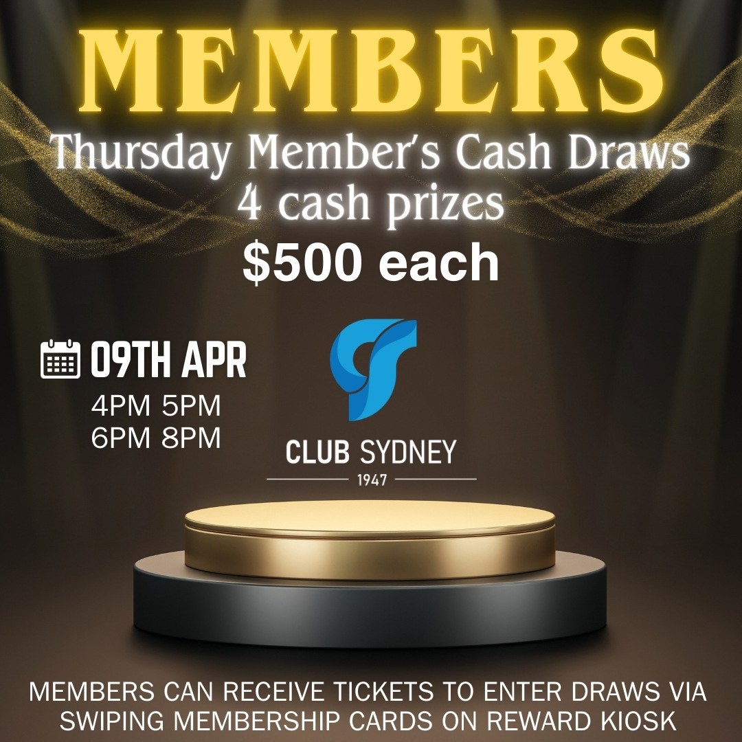 April 2026 weekly members draw