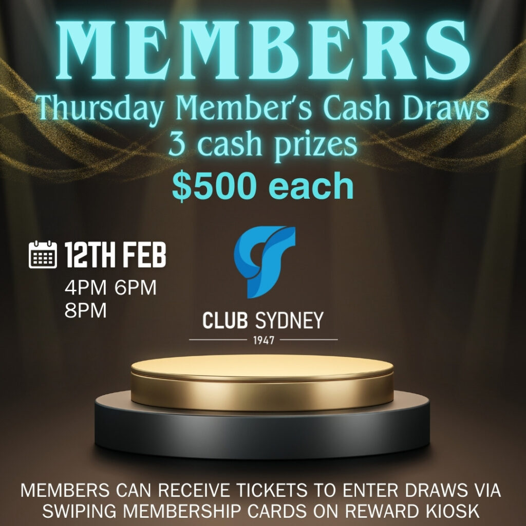 2026 February Member’s Cash Draw