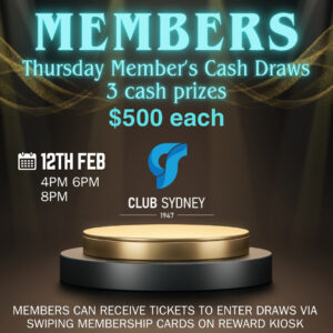 2026 February Member’s Cash Draw