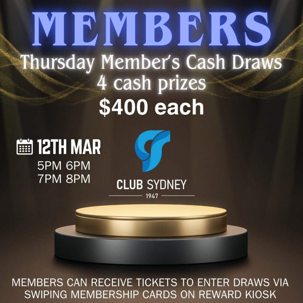 Mar 2026 Member’s Cash Draw