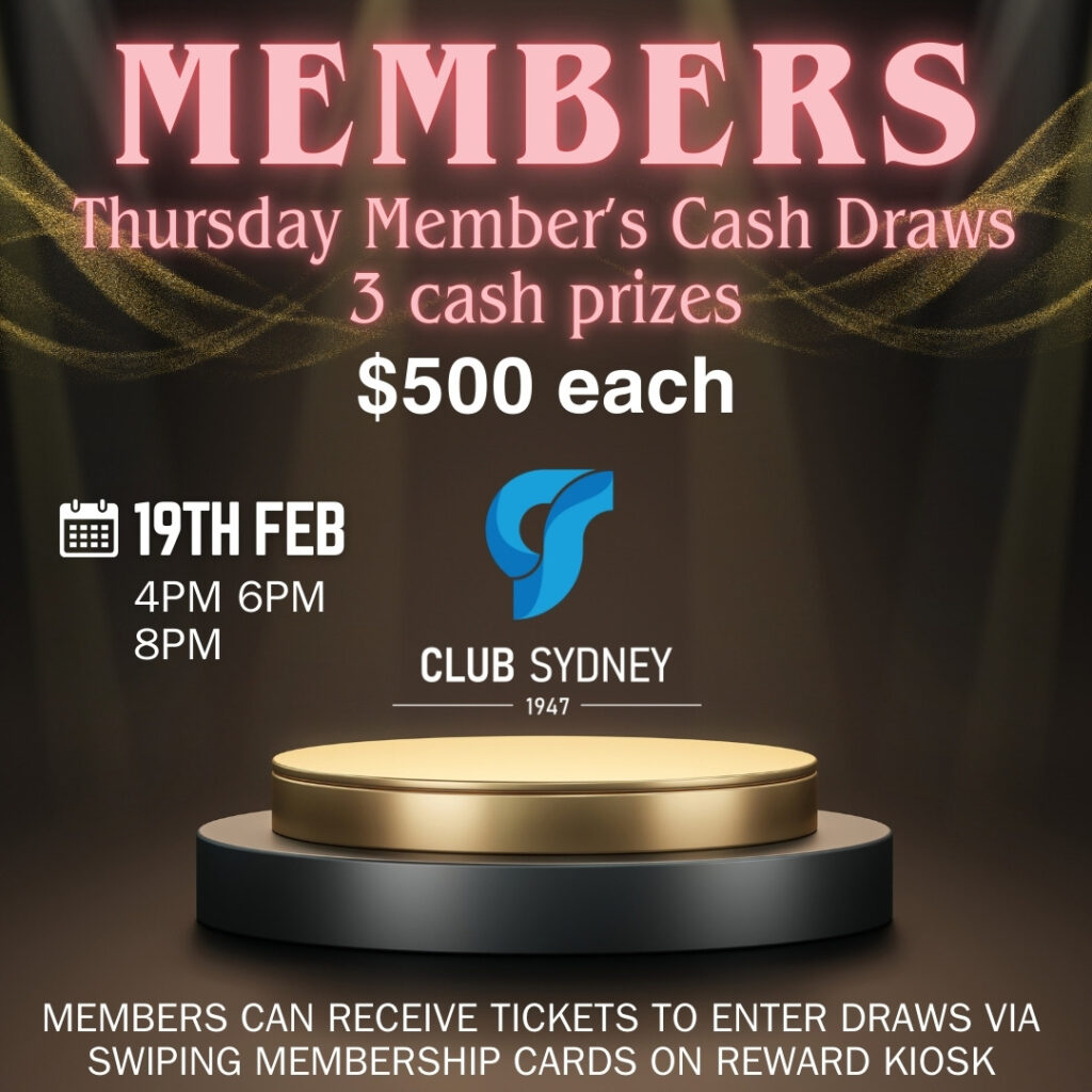 2026 February Member’s Cash Draw