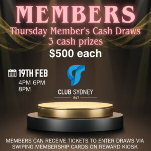 2026 February Member’s Cash Draw