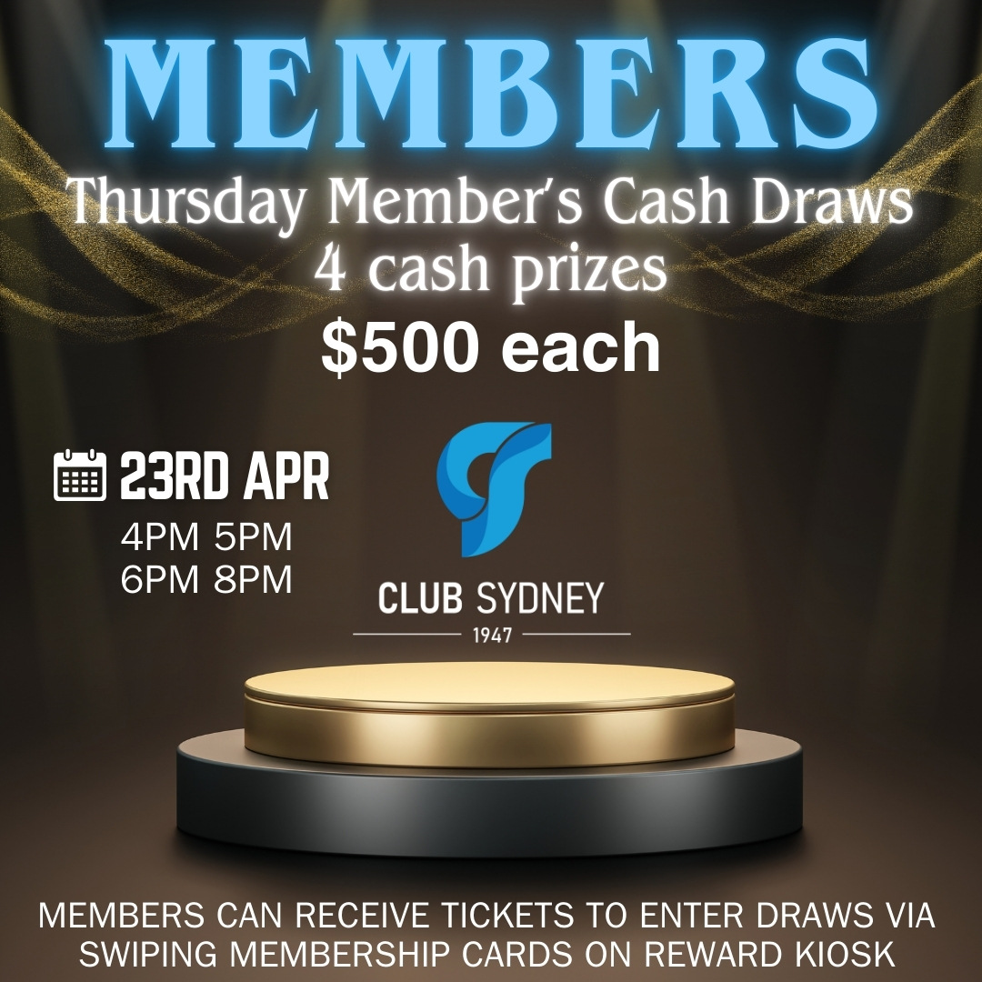 April 2026 weekly members draw