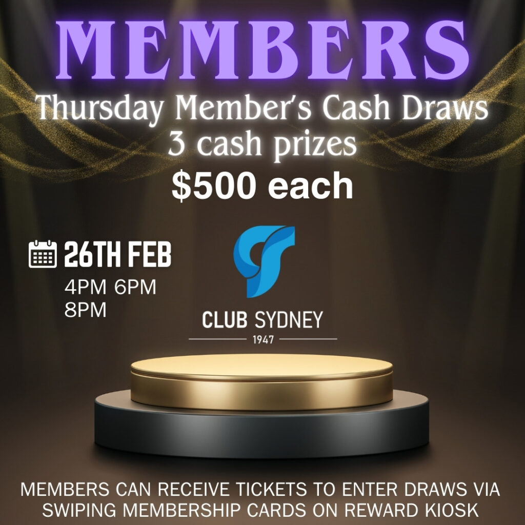 2026 February Member’s Cash Draw