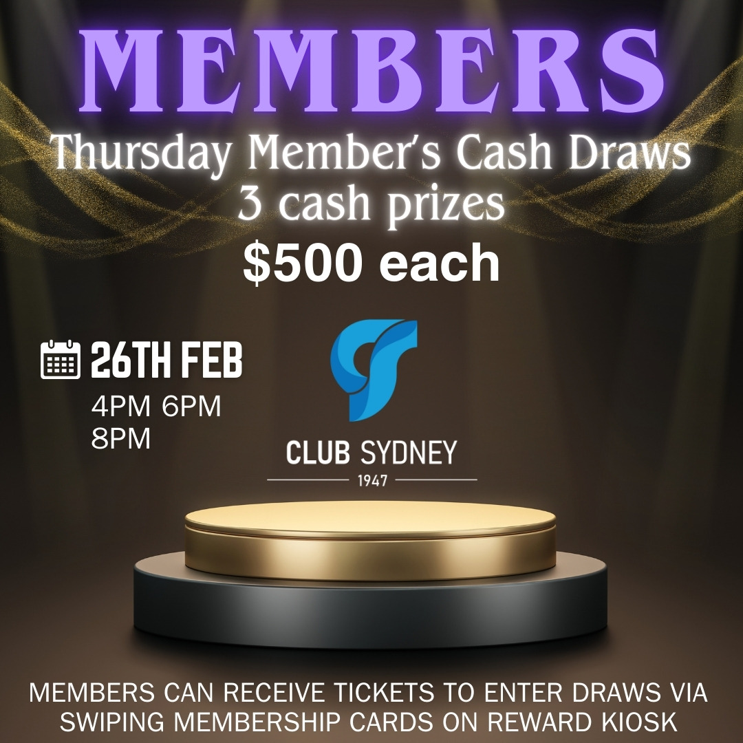 2026 February Member’s Cash Draw
