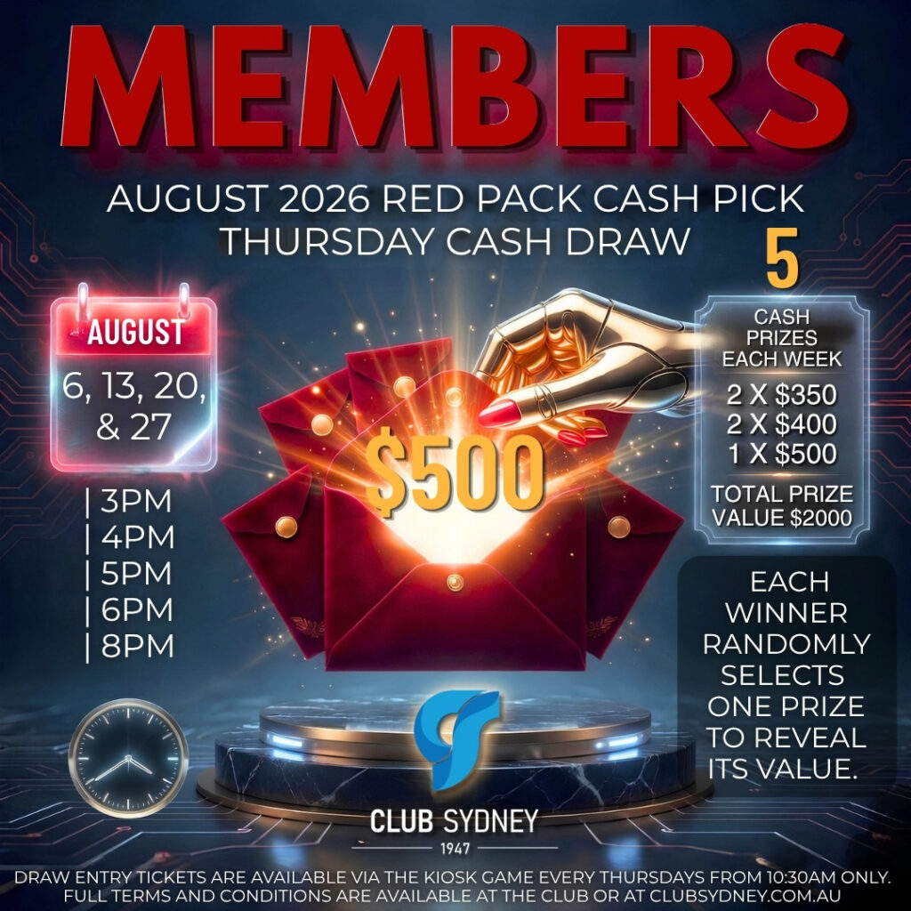 August 2026 Member’s Cash Draw