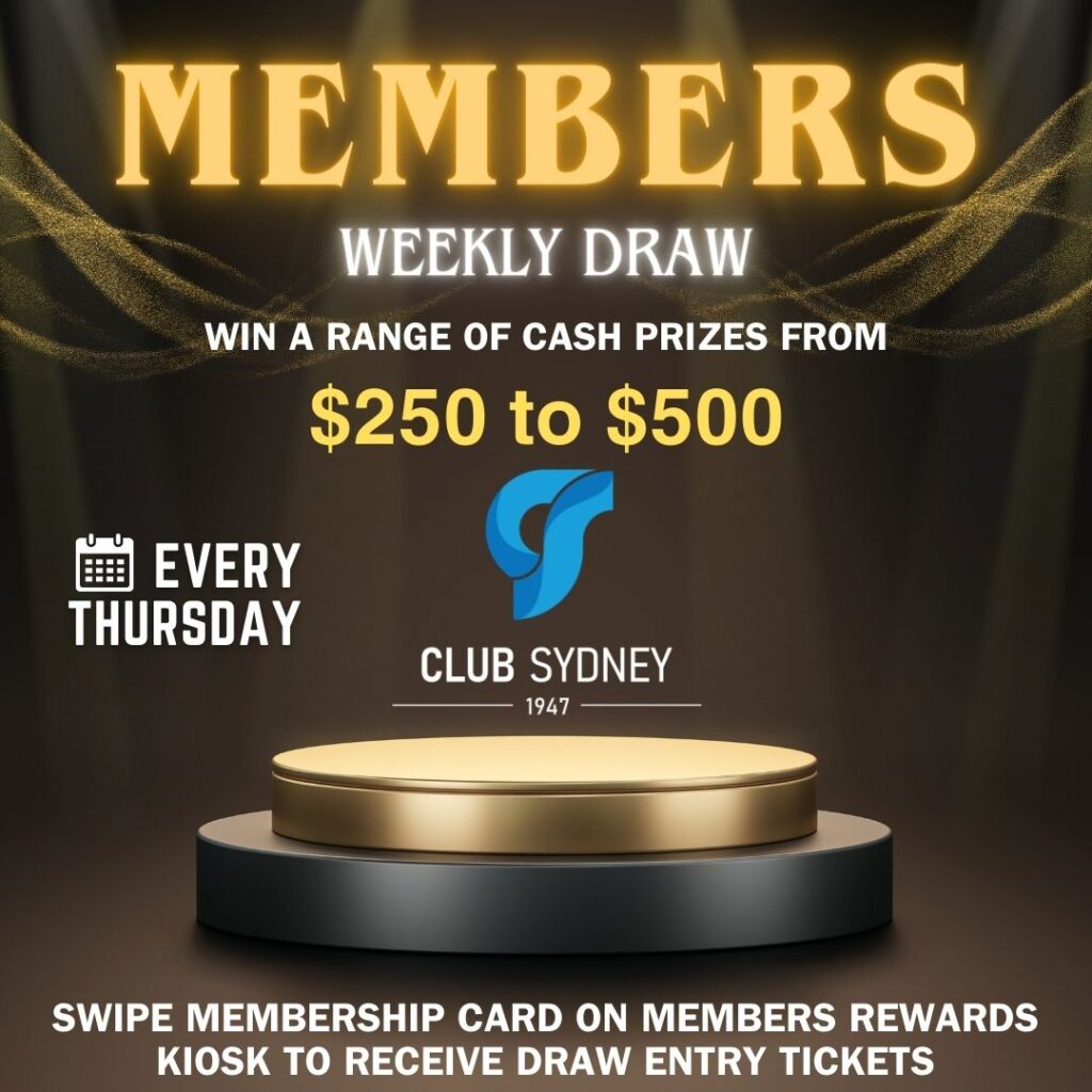 weekly-members-draw-Club-Sydney