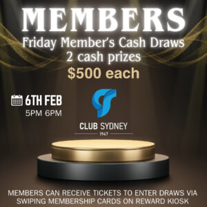 2026 February Member’s Cash Draw