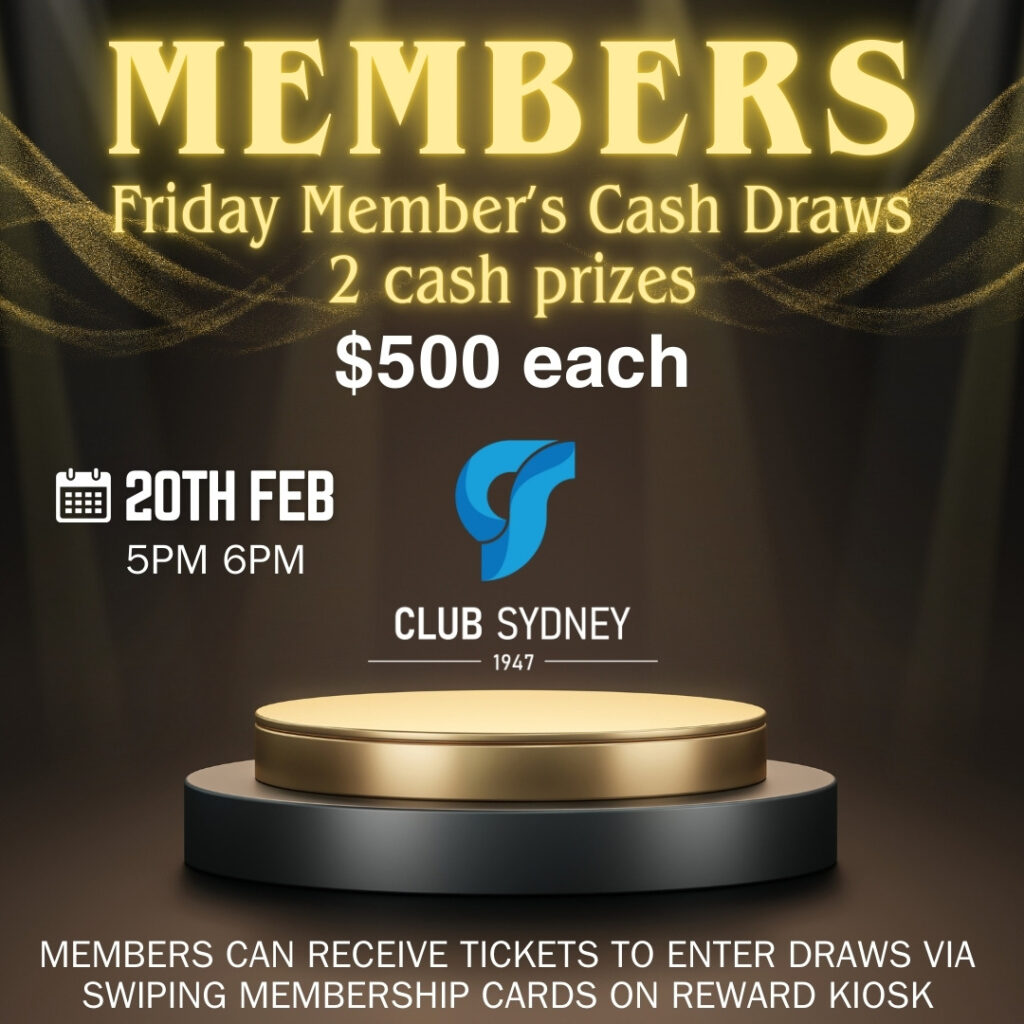 2026 February Member’s Cash Draw