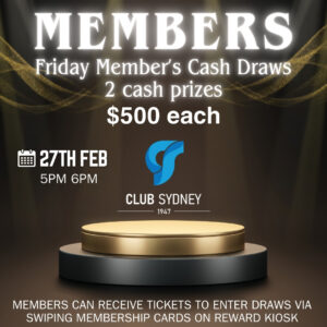 2026 February Member’s Cash Draw